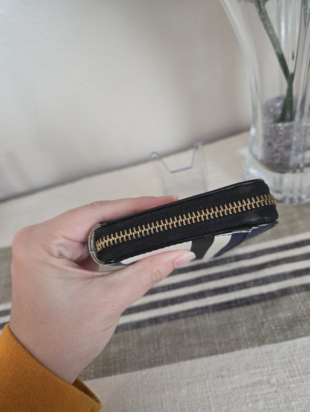 Kate Spade Striped Zip-Around Wallet - Picture 7 of 10
